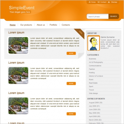 Simple bootstrap html templates free download